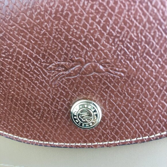 NWT Longchamp Le Pliage Original Large Shoulder Nylon Bag Tote IN Camel - Picture 9 of 10